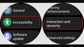 Passo 4 de: Como personalizar gestos universais no Galaxy Watch 6, 5 ou 4