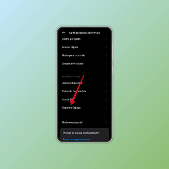 Passo 2 de: Como ativar o Segundo Espaço no seu celular Xiaomi
