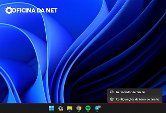 Passo 1 de: Como remover o Copilot da barra de tarefas no Windows 11