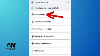 Passo 3 de: Como alterar a senha do Facebook (via smartphone)