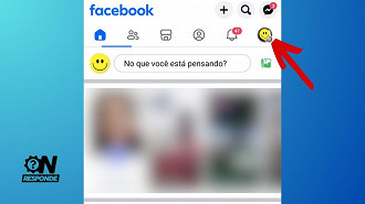 Passo 1 de: Como alterar a senha do Facebook (via smartphone)