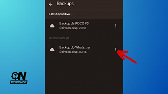 Passo 3 de: Como apagar um backup do WhatsApp no Google Drive?