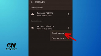 Passo 4 de: Como apagar um backup do WhatsApp no Google Drive?