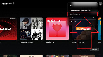 Passo 2 de: Como alterar a qualidade do streaming do Amazon Music para computador (desktop)