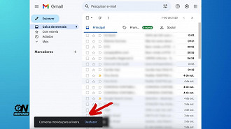 Passo 3 de: Como excluir um único e-mail no Gmail?