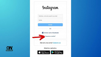 Passo 1 de: Como recuperar a senha do Instagram pelo computador?