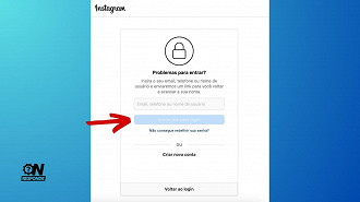 Passo 2 de: Como recuperar a senha do Instagram pelo computador?