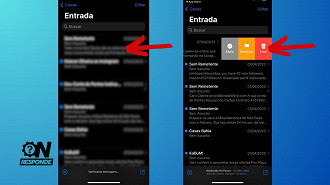 Passo 2 de: 6. Como excluir mensagens e gerenciar o Mail?