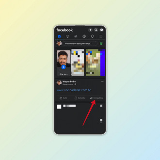 Passo 3 de: Como colocar link nos Stories do Facebook