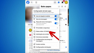 Passo 3 de: Como Ficar Offline no Facebook e no Messenger pelo PC?