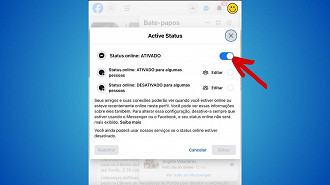 Passo 4 de: Como Ficar Offline no Facebook e no Messenger pelo PC?