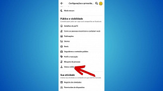 Passo 4 de: Como Ficar Offline no Facebook pelo Celular?