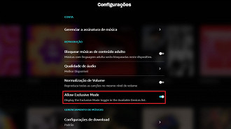 Passo 3 de: Como ativar o modo exclusivo do Amazon Music para computador (desktop)