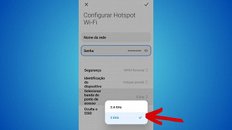 Passo 4 de: Como configurar o Hotspot Wi-Fi no Xiaomi?