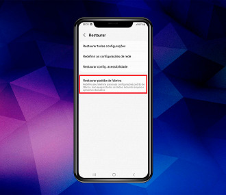 Passo 5 de: Como formatar o Galaxy A14 e restaurar as configurações de fábrica