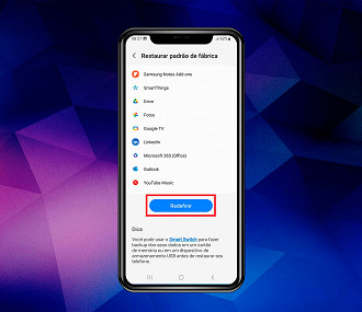 Passo 6 de: Como formatar o Galaxy A14 e restaurar as configurações de fábrica