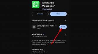 Passo 3 de: Como instalar o WhatsApp em smartwatches com Wear OS?