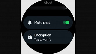 Passo 4 de: Como silenciar uma conversa no WhatsApp pelo smartwatch com Wear OS?