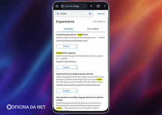 Passo 3 de: Como ativar o novo modo de leitura do Chrome em celulares Android