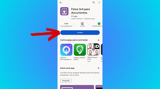 Passo 1 de: Como tirar foto 3x4 no celular com o app Fotos 3x4?