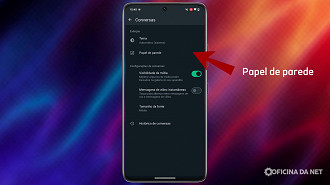 Passo 3 de: WhatsApp: Como alterar papel de parede e personalizar a conversa
