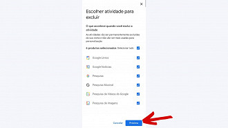 Passo 5 de: Como apagar o histórico de pesquisa do Google via celular?