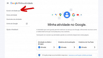 Passo 1 de: Como apagar o histórico de pesquisa do Google via PC?