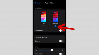 Passo 2 de: Como deixar o Google Chrome com tema escuro no iOS?