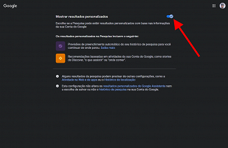 Passo 4 de: Como desativar as pesquisas relacionadas do Google