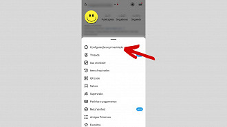 Passo 3 de: Como deixar o Instagram privado (via smartphone)?