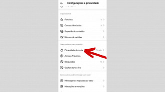 Passo 4 de: Como deixar o Instagram privado (via smartphone)?