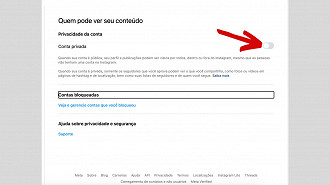 Passo 4 de: Como deixar o Instagram privado (via PC)?