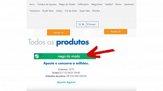 Passo 3 de: Como apostar na Mega da Virada no site?