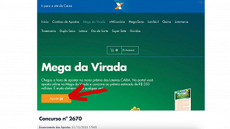 Passo 4 de: Como apostar na Mega da Virada no site?