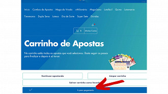 Passo 9 de: Como apostar na Mega da Virada no site?