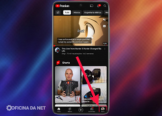 Passo 1 de: Como jogar mini jogos no YouTube Premium para Android