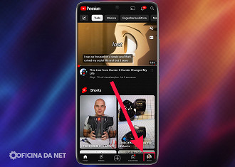 Passo 1 de: Como jogar mini jogos no YouTube Premium para Android