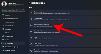 Passo 3 de: Como personalizar o ponteiro do mouse no Windows 11