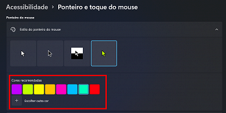 Passo 5 de: Como personalizar o ponteiro do mouse no Windows 11