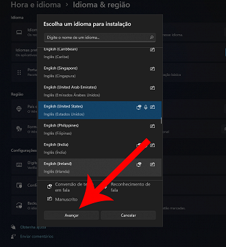 Passo 5 de: Como alterar o idioma no Windows 11