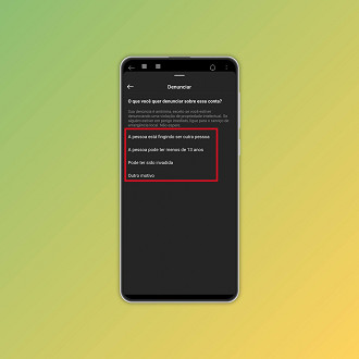 Passo 4 de: Como denunciar alguém no Instagram