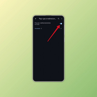 Passo 5 de: Como bloquear pop-ups no Google Chrome (celular)