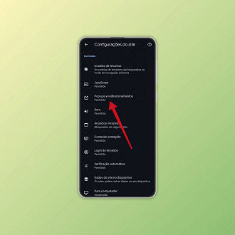 Passo 4 de: Como bloquear pop-ups no Google Chrome (celular)