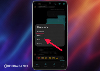 Passo 3 de: Como editar uma mensagem no app Messenger do Facebook no celular