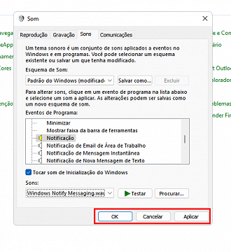 Passo 6 de: Como alterar o som de notificação no Windows 11