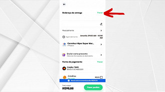 Passo 4 de: Como enviar presentes pelo Rappi