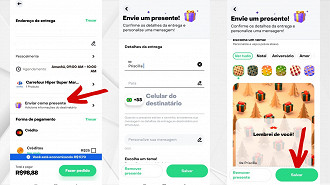 Passo 5 de: Como enviar presentes pelo Rappi