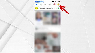 Passo 1 de: Como acessar a lixeira do Facebook - Via App