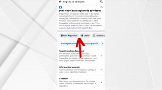 Passo 4 de: Como acessar a lixeira do Facebook - Via App