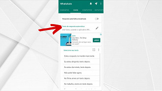 Passo 2 de: Como colocar mensagem automática no WhatsApp?